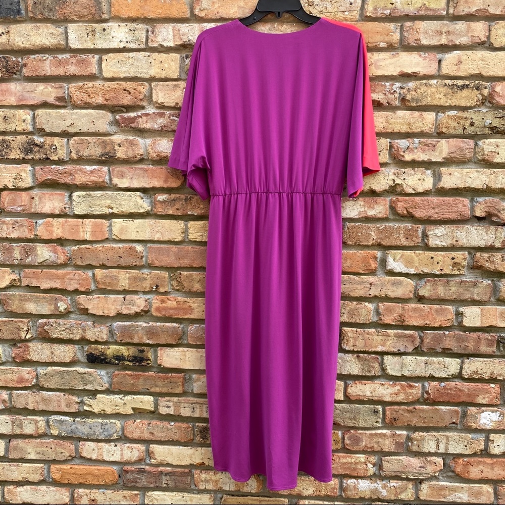 Trina Turk Dress Color Block Etta Midi Size Large - Picture 8 of 10